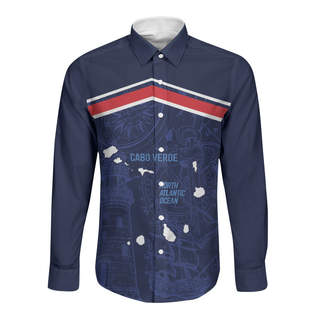Cape Verde Small Island Big Stage Custom Long Sleeve Button Shirt Guardian of the Atlantic