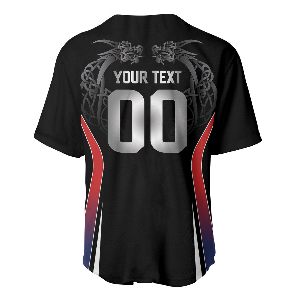 Custom Norway Viking Heritage Baseball Jersey Norge Never Falls Quarterfinal Edition