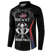 Custom Norway Viking Heritage Button Sweatshirt Norge Never Falls Quarterfinal Edition