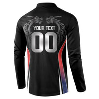 Custom Norway Viking Heritage Button Sweatshirt Norge Never Falls Quarterfinal Edition
