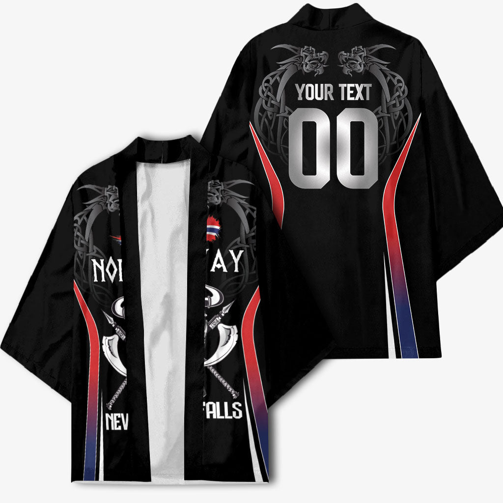 Custom Norway Viking Heritage Kimono Norge Never Falls Quarterfinal Edition