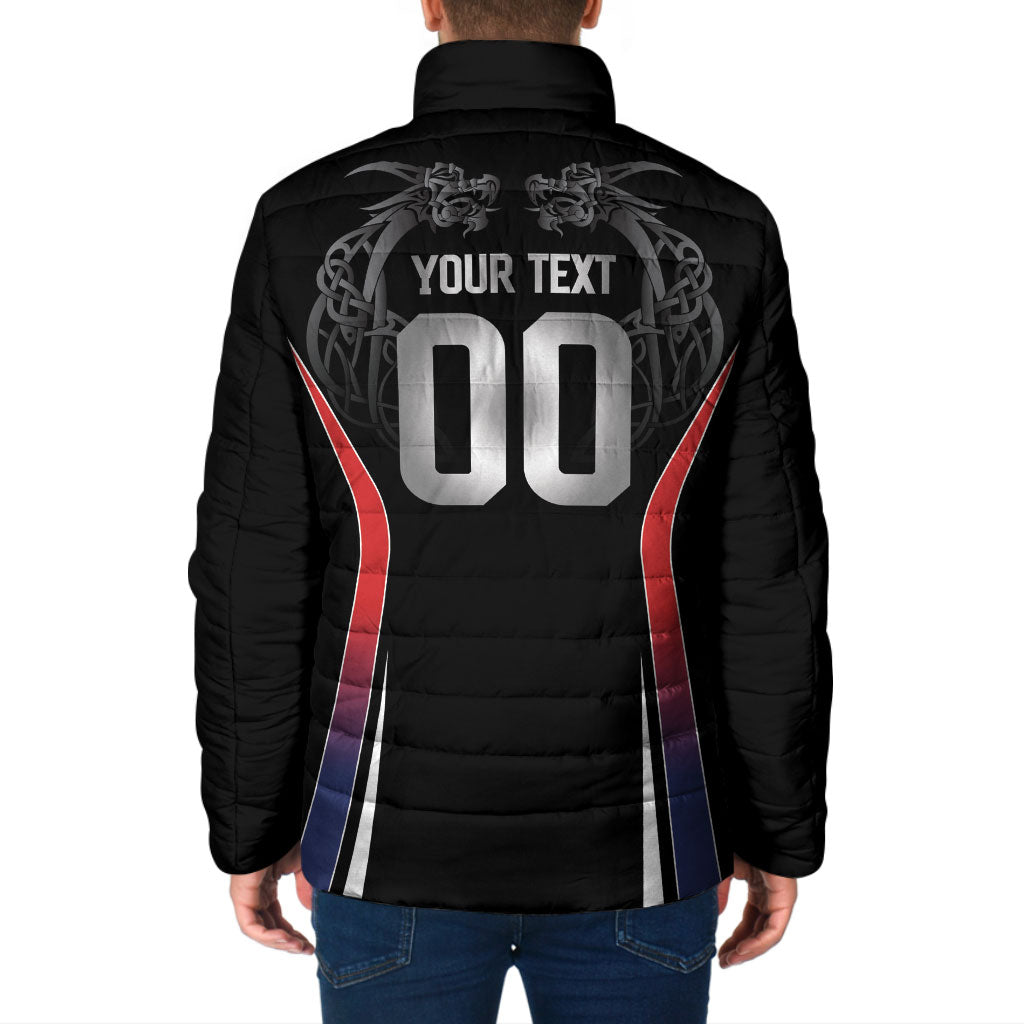 Custom Norway Viking Heritage Padded Jacket Norge Never Falls Quarterfinal Edition