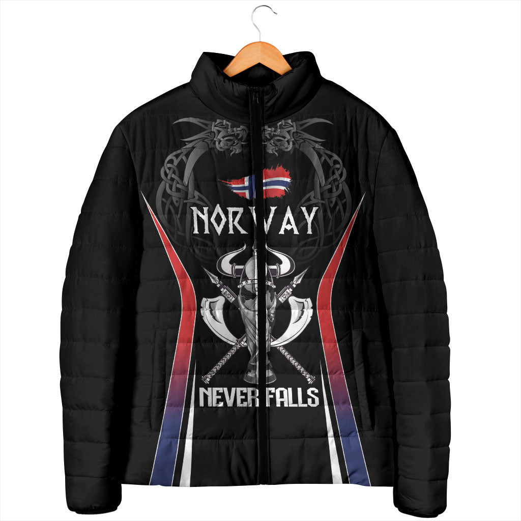 Custom Norway Viking Heritage Padded Jacket Norge Never Falls Quarterfinal Edition