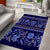 Azerbaijan Area Rug Traditional Pattern Ornament With Flowers Buta Blue LT9 - Wonder Print Shop