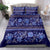 Azerbaijan Bedding Set Traditional Pattern Ornament With Flowers Buta Blue LT9 - Wonder Print Shop