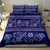 Azerbaijan Bedding Set Traditional Pattern Ornament With Flowers Buta Blue LT9 - Wonder Print Shop