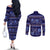 azerbaijan-couples-matching-off-the-shoulder-long-sleeve-dress-and-long-sleeve-button-shirts-traditional-pattern-ornament-with-flowers-buta-blue