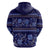 Azerbaijan Hoodie Traditional Pattern Ornament With Flowers Buta Blue - Wonder Print Shop