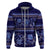 Azerbaijan Hoodie Traditional Pattern Ornament With Flowers Buta Blue - Wonder Print Shop