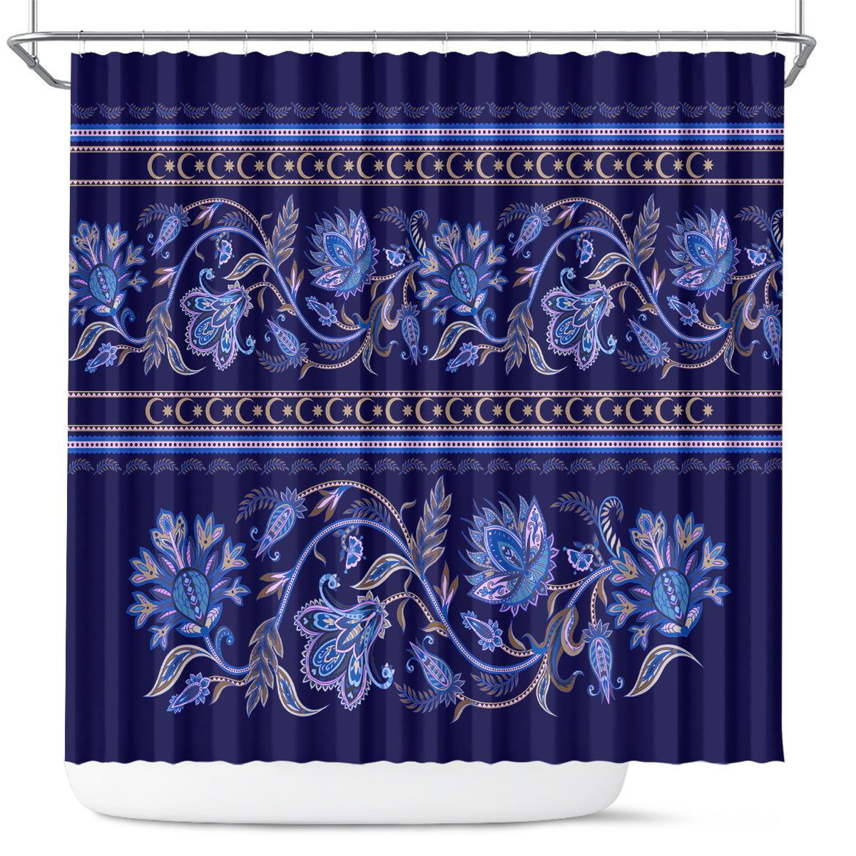 azerbaijan-shower-curtain-traditional-pattern-ornament-with-flowers-buta-blue