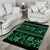 Azerbaijan Area Rug Traditional Pattern Ornament With Flowers Buta Green LT9 - Wonder Print Shop