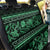 Azerbaijan Back Car Seat Cover Traditional Pattern Ornament With Flowers Buta Green LT9 - Wonder Print Shop