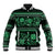 Azerbaijan Baseball Jacket Traditional Pattern Ornament With Flowers Buta Green LT9 - Wonder Print Shop