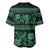 Azerbaijan Baseball Jersey Traditional Pattern Ornament With Flowers Buta Green LT9 - Wonder Print Shop