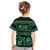 Azerbaijan Kid T Shirt Traditional Pattern Ornament With Flowers Buta Green - Wonder Print Shop