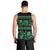 Azerbaijan Men Tank Top Traditional Pattern Ornament With Flowers Buta Green - Wonder Print Shop