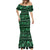 Azerbaijan Mermaid Dress Traditional Pattern Ornament With Flowers Buta Green - Wonder Print Shop