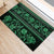 Azerbaijan Rubber Doormat Traditional Pattern Ornament With Flowers Buta Green - Wonder Print Shop