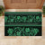 Azerbaijan Rubber Doormat Traditional Pattern Ornament With Flowers Buta Green - Wonder Print Shop