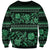 Azerbaijan Sweatshirt Traditional Pattern Ornament With Flowers Buta Green - Wonder Print Shop