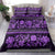 Azerbaijan Bedding Set Traditional Pattern Ornament With Flowers Buta Violet LT9 - Wonder Print Shop