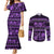 azerbaijan-couples-matching-mermaid-dress-and-long-sleeve-button-shirts-traditional-pattern-ornament-with-flowers-buta-violet