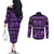 azerbaijan-couples-matching-off-the-shoulder-long-sleeve-dress-and-long-sleeve-button-shirts-traditional-pattern-ornament-with-flowers-buta-violet