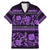 Azerbaijan Family Matching Mermaid Dress and Hawaiian Shirt Traditional Pattern Ornament With Flowers Buta Violet LT9 - Wonder Print Shop