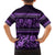 Azerbaijan Family Matching Short Sleeve Bodycon Dress and Hawaiian Shirt Traditional Pattern Ornament With Flowers Buta Violet - Wonder Print Shop