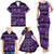 Azerbaijan Family Matching Tank Maxi Dress and Hawaiian Shirt Traditional Pattern Ornament With Flowers Buta Violet - Wonder Print Shop