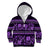 Azerbaijan Kid Hoodie Traditional Pattern Ornament With Flowers Buta Violet - Wonder Print Shop