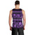 Azerbaijan Men Tank Top Traditional Pattern Ornament With Flowers Buta Violet - Wonder Print Shop