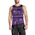 Azerbaijan Men Tank Top Traditional Pattern Ornament With Flowers Buta Violet - Wonder Print Shop