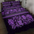 Azerbaijan Quilt Bed Set Traditional Pattern Ornament With Flowers Buta Violet - Wonder Print Shop