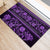 Azerbaijan Rubber Doormat Traditional Pattern Ornament With Flowers Buta Violet - Wonder Print Shop