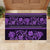 Azerbaijan Rubber Doormat Traditional Pattern Ornament With Flowers Buta Violet - Wonder Print Shop