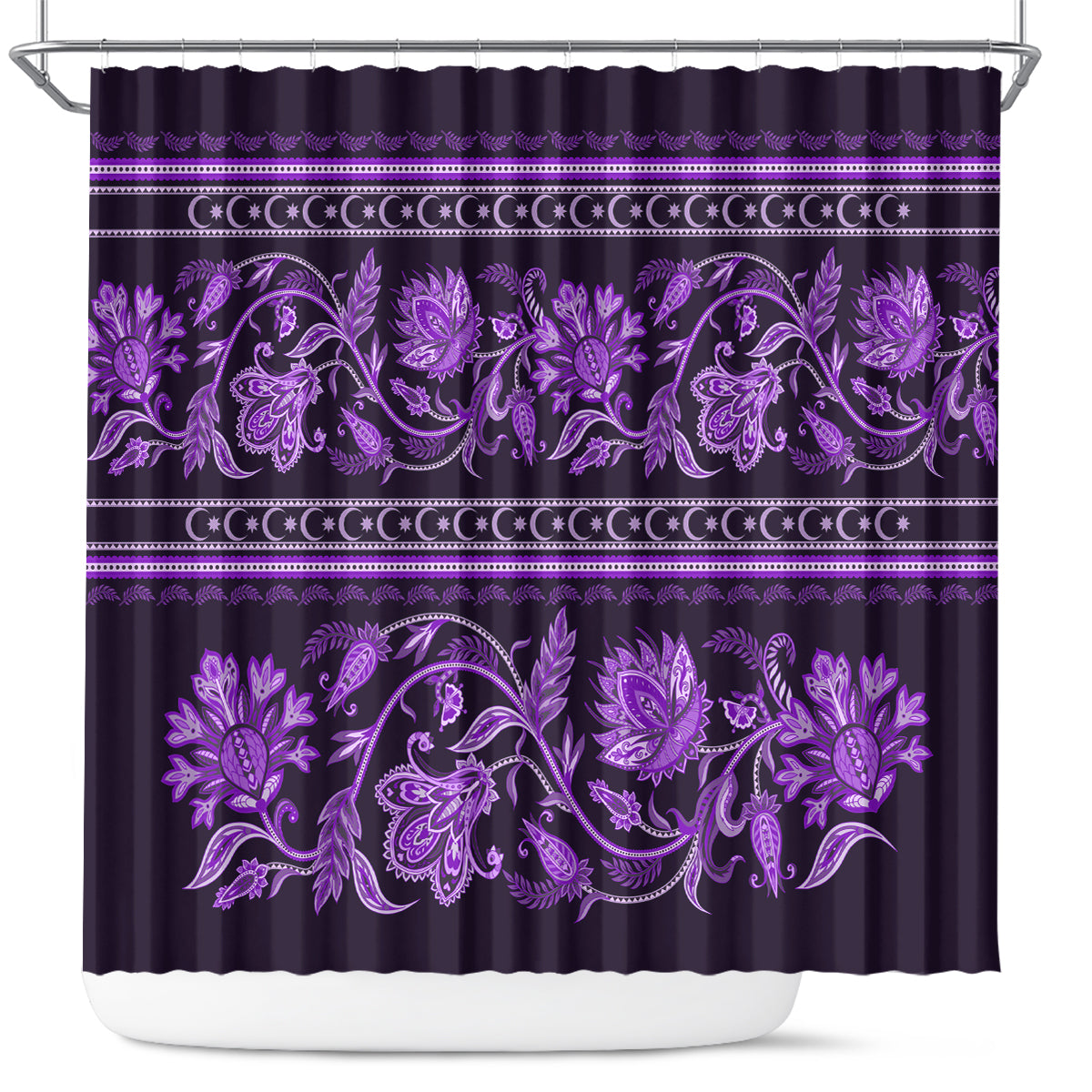 azerbaijan-shower-curtain-traditional-pattern-ornament-with-flowers-buta-violet