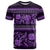 Azerbaijan T Shirt Traditional Pattern Ornament With Flowers Buta Violet - Wonder Print Shop