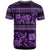 Azerbaijan T Shirt Traditional Pattern Ornament With Flowers Buta Violet - Wonder Print Shop