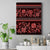 Azerbaijan Canvas Wall Art Traditional Pattern Ornament With Flowers Buta Red LT9 - Wonder Print Shop