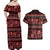 Azerbaijan Couples Matching Off Shoulder Maxi Dress and Hawaiian Shirt Traditional Pattern Ornament With Flowers Buta Red LT9 - Wonder Print Shop