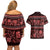 Azerbaijan Couples Matching Off Shoulder Short Dress and Hawaiian Shirt Traditional Pattern Ornament With Flowers Buta Red LT9 - Wonder Print Shop