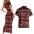 Azerbaijan Couples Matching Short Sleeve Bodycon Dress and Hawaiian Shirt Traditional Pattern Ornament With Flowers Buta Red LT9 - Wonder Print Shop