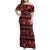 Azerbaijan Family Matching Off Shoulder Maxi Dress and Hawaiian Shirt Traditional Pattern Ornament With Flowers Buta Red LT9 - Wonder Print Shop