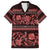 Azerbaijan Hawaiian Shirt Traditional Pattern Ornament With Flowers Buta Red - Wonder Print Shop