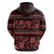 Azerbaijan Hoodie Traditional Pattern Ornament With Flowers Buta Red - Wonder Print Shop