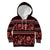 Azerbaijan Kid Hoodie Traditional Pattern Ornament With Flowers Buta Red - Wonder Print Shop