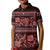 Azerbaijan Kid Polo Shirt Traditional Pattern Ornament With Flowers Buta Red - Wonder Print Shop