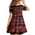 Azerbaijan Kid Short Sleeve Dress Traditional Pattern Ornament With Flowers Buta Red - Wonder Print Shop