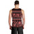 Azerbaijan Men Tank Top Traditional Pattern Ornament With Flowers Buta Red - Wonder Print Shop